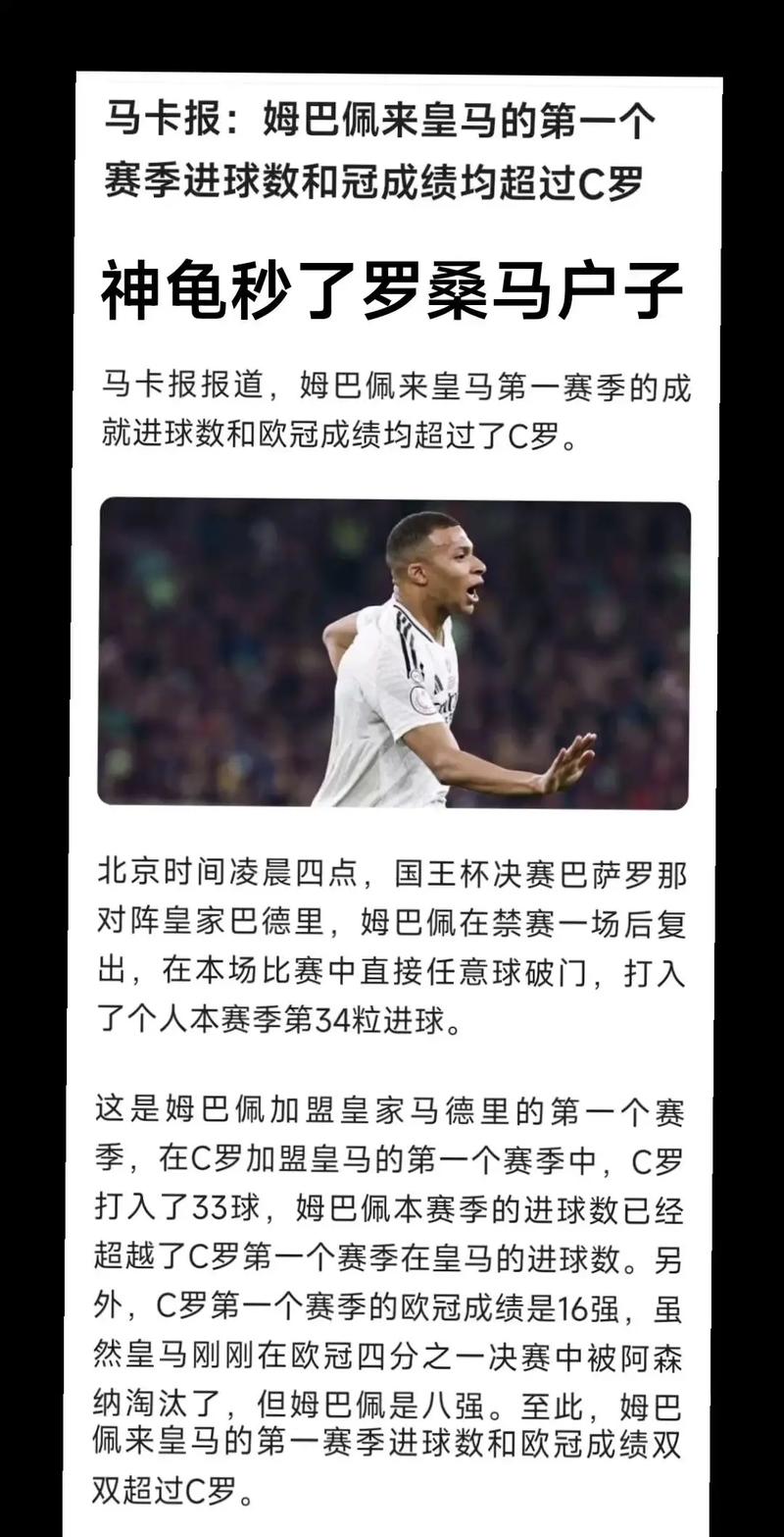 只输马竞！马卡：皇马10战9胜状态优于去年同期 姆巴佩势不可挡