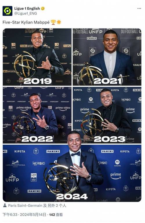 马卡:姆巴佩周五将领取上赛季欧洲金靴奖,仪式于伯纳乌包厢举行