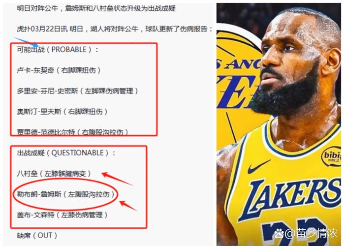 詹姆斯将缺席赛季第15战 距离无缘赛季个人奖还有两场缺阵额度